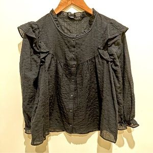 🐧Zara black lace blouse🐧